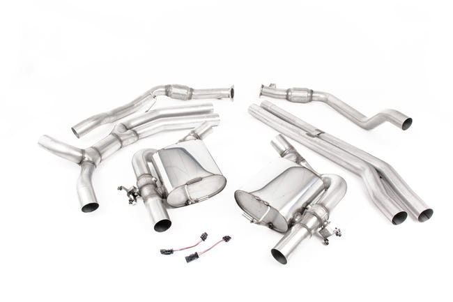Milltek cat-back udstødning til Audi RS5 B9 2.9 V6 Turbo Sportback, polerede tips
