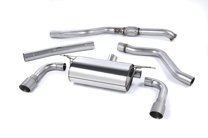 Milltek cat-back udstødning til BMW 2-serie M235i Coupé (F22), resoneret, tips i børstet titanium – billede 4