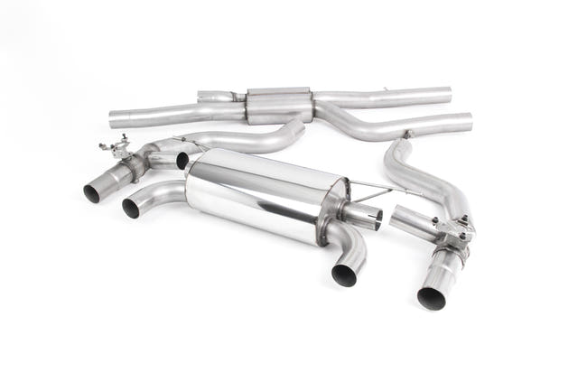 Milltek cat-back udstødning til BMW 2-serie M2 Competition Coupé (F87), race, sorte tips – billede 2