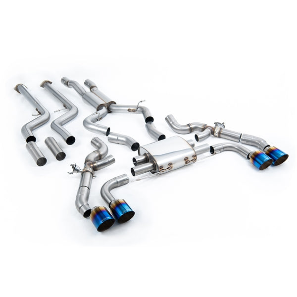 Milltek cat-back udstødning til BMW X3 X3M / X3M Comp (G01) 3.0 (2022 og senere), resoneret