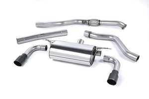 Milltek cat-back udstødning til BMW 2-serie M235i Coupé (F22), resoneret, sorte tips
