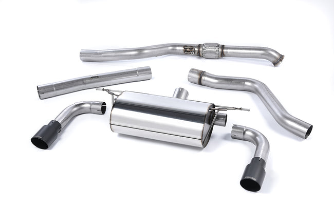 Milltek cat-back udstødning til BMW 2-serie M235i Coupé (F22), resoneret, sorte tips