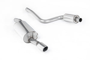 Milltek cat-back udstødning til Ford Fiesta Mk6 ST 150, resoneret