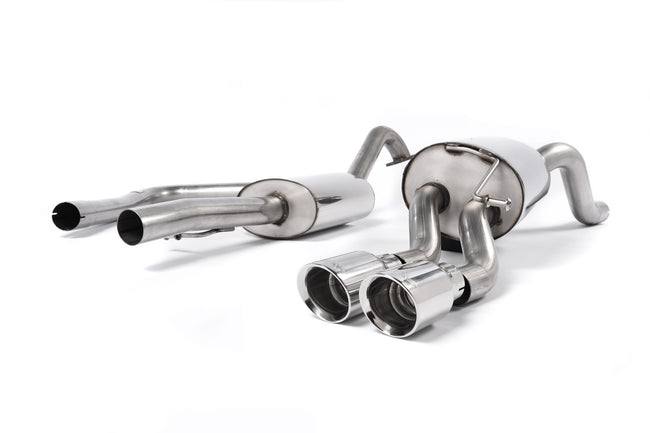 Milltek cat-back udstødning til Ford Fiesta Mk7/Mk7.5 1.0T EcoBoost (100/125/140PS), resoneret, polerede tips