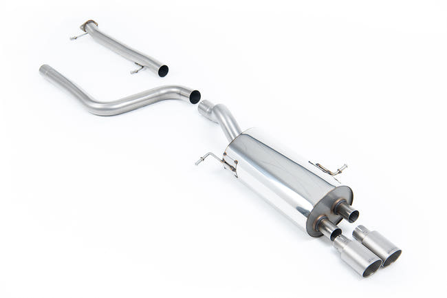 Milltek cat-back udstødning til Ford Fiesta Mk7/Mk7.5 ST 1.6 liter EcoBoost 182PS & ST200, ikke-resoneret, tips i børstet titanium – billede 2
