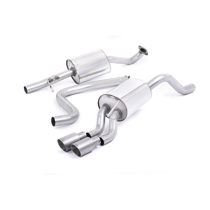 Milltek cat-back udstødning til Ford Fiesta Mk7/Mk7.5 1.0T EcoBoost (100/125/140PS), resoneret, tips i børstet titanium – billede 3