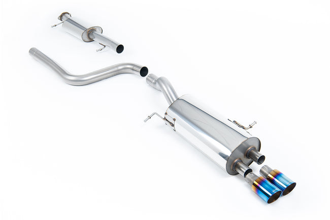 Milltek cat-back udstødning til Ford Fiesta Mk7/Mk7.5 ST 1.6 liter EcoBoost 182PS & ST200, resoneret, tips i brændt titanium