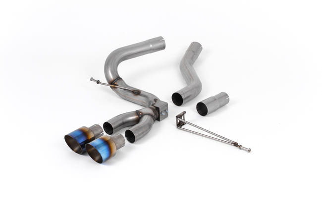Milltek cat-back udstødning til Ford Focus Mk3 ST 2.0-liter TDCi 5 dørs Hatchback (Diesel), tips i brændt titanium