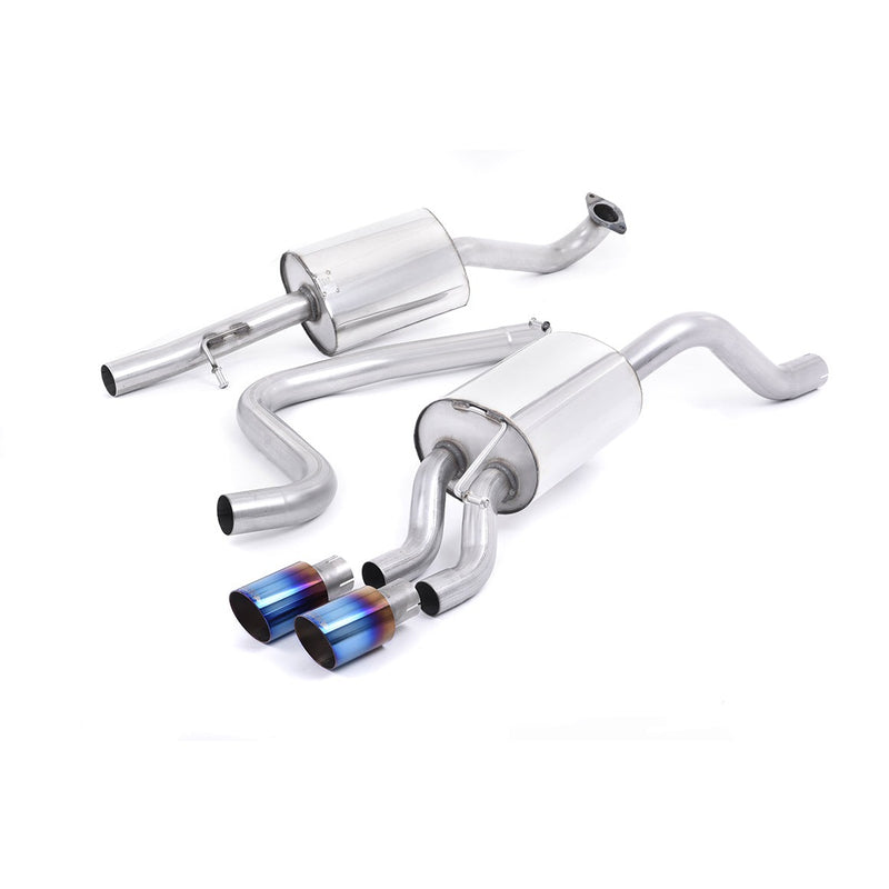 Milltek cat-back udstødning til Ford Fiesta Mk7/Mk7.5 1.0T EcoBoost (100/125/140PS), resoneret, tips i brændt titanium – billede 4