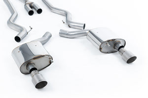 Milltek cat-back udstødning til Ford Mustang 2.3 EcoBoost (Fastback), ikke-resoneret, tips i børstet titanium – billede 9