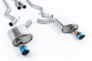Milltek cat-back udstødning til Ford Mustang 2.3 EcoBoost (Fastback), ikke-resoneret, tips i brændt titanium – billede 12