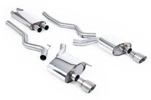 Milltek cat-back udstødning til Ford Mustang 2.3 EcoBoost (Fastback), resoneret, tips i børstet titanium – billede 7