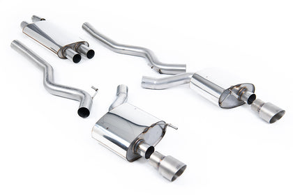 Milltek cat-back udstødning til Ford Mustang 2.3 EcoBoost (Fastback), resoneret, tips i børstet titanium – billede 7