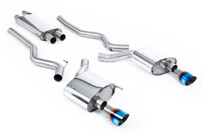 Milltek cat-back udstødning til Ford Mustang 2.3 EcoBoost (Fastback), resoneret, tips i brændt titanium – billede 8