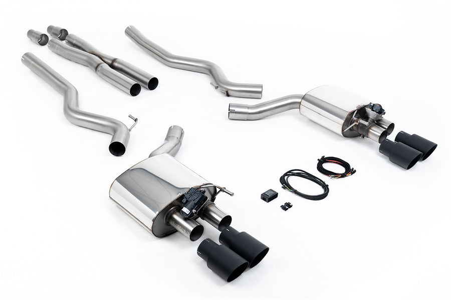Milltek cat-back udstødning til Ford Mustang 5.0 V8 GT (Fastback), sorte tips – billede 3