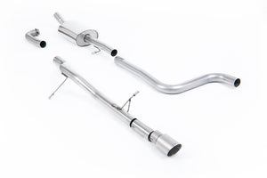 Milltek cat-back udstødning til Ford Fiesta Mk8 1.0T EcoBoost ST-Line 3 & 5 dørs, ikke-resoneret, tips i børstet titanium – billede 4
