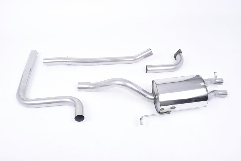 Milltek cat-back udstødning til Ford Fiesta Mk7/Mk7.5 1.0T EcoBoost (100/125/140PS), ikke-resoneret, tips i kulfiber – billede 4