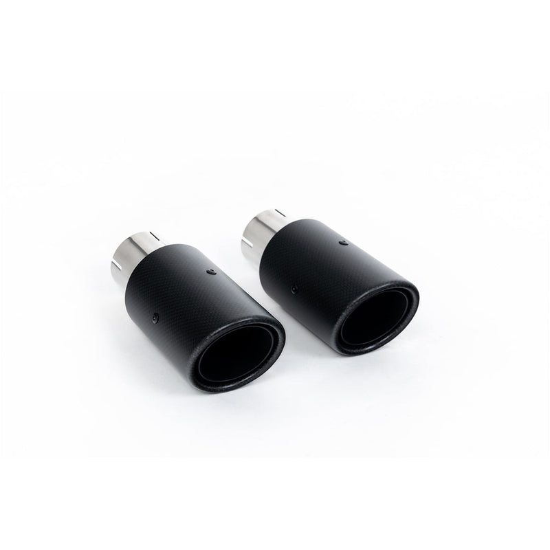 Milltek cat-back udstødning til Ford Fiesta Mk7/Mk7.5 1.0T EcoBoost (100/125/140PS), ikke-resoneret, tips i kulfiber – billede 5