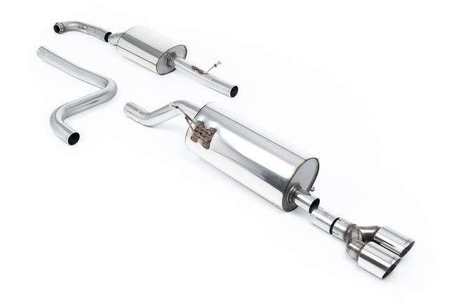 Milltek cat-back udstødning til Ford Fiesta Mk8 1.0T EcoBoost ST-Line 3 & 5 dørs, polerede tips – billede 2
