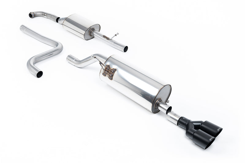 Milltek cat-back udstødning til Ford Fiesta Mk8 1.0T EcoBoost ST-Line 3 & 5 dørs, sorte tips – billede 4