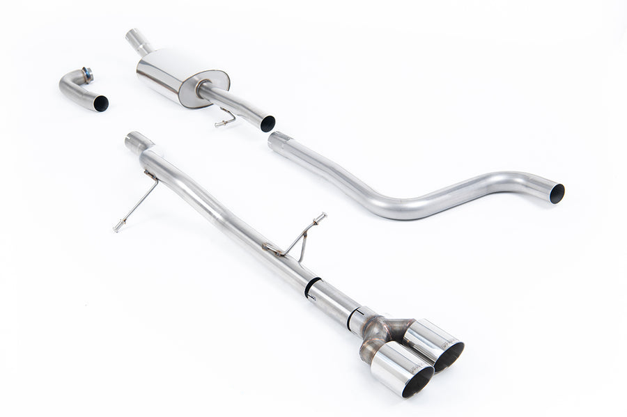 Milltek Cat-Back udstødning – Ford Fiesta Mk8 1.0T EcoBoost ST-Line 3 & 5 dørs – ikke-resoneret – produktbillede 1