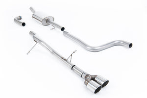 Milltek cat-back udstødning til Ford Fiesta Mk8 1.0T EcoBoost ST-Line 3 & 5 dørs, Road+, polerede tips – billede 2