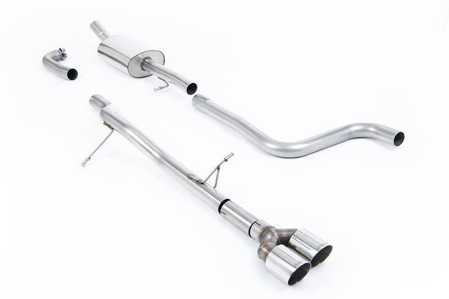 Milltek cat-back udstødning til Ford Fiesta Mk8 1.0T EcoBoost ST-Line 3 & 5 dørs, Road+, polerede tips – billede 2