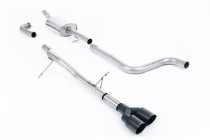 Milltek cat-back udstødning til Ford Fiesta Mk8 1.0T EcoBoost ST-Line 3 & 5 dørs, ikke-resoneret, sorte tips – billede 3