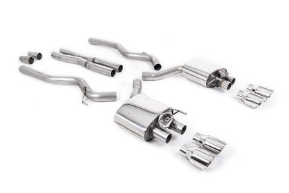 Milltek cat-back udstødning til Ford Mustang 5.0 V8 GT, polerede tips