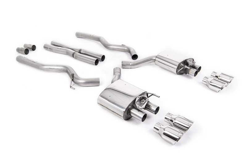 Milltek cat-back udstødning til Ford Mustang 5.0 V8 GT, polerede tips