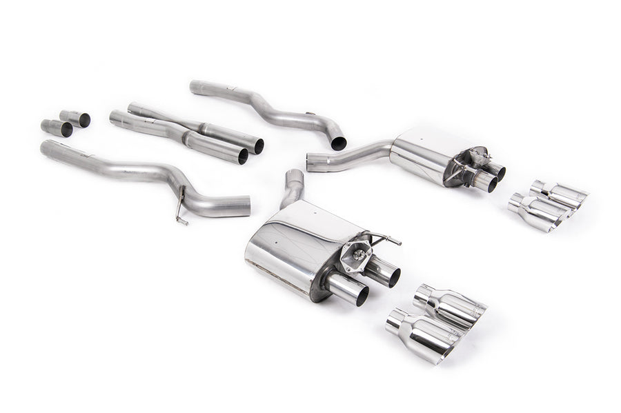 Milltek cat-back udstødning til Ford Mustang 5.0 V8 GT, polerede tips