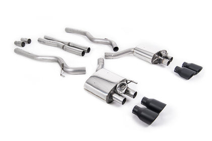 Milltek cat-back udstødning til Ford Mustang 5.0 V8 GT, sorte tips – billede 3