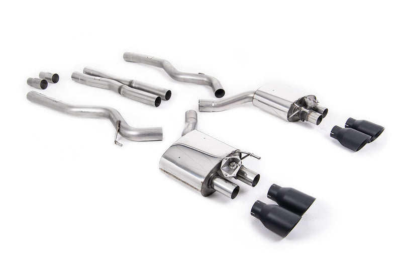 Milltek cat-back udstødning til Ford Mustang 5.0 V8 GT, sorte tips – billede 3