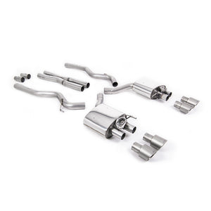 Milltek cat-back udstødning til Ford Mustang 5.0 V8 GT, tips i børstet titanium – billede 5