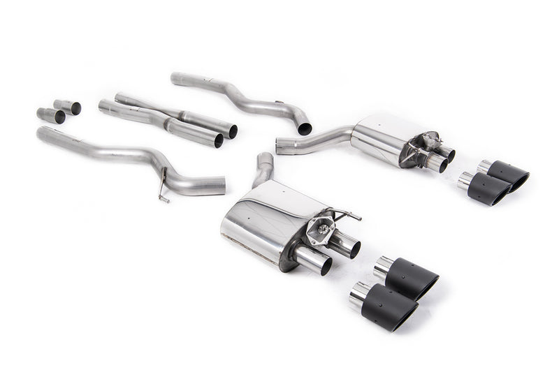 Milltek cat-back udstødning til Ford Mustang 5.0 V8 GT, tips i kulfiber – billede 8