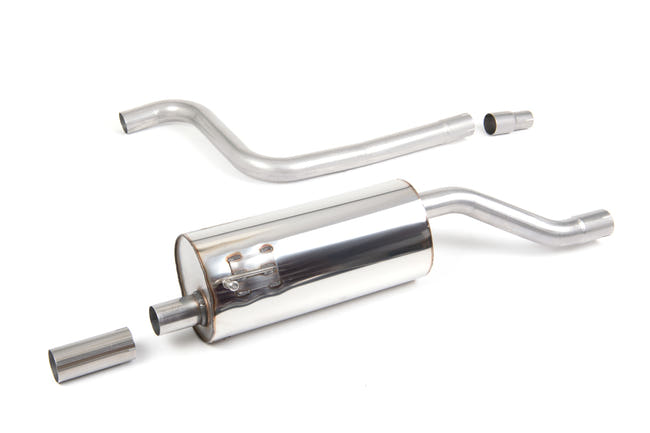 Milltek cat-back udstødning til Ford Fiesta Mk8 1.0T EcoBoost ST-Line 3 & 5 dørs, resoneret, polerede tips – billede 2