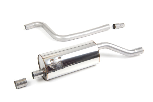 Milltek cat-back udstødning til Ford Fiesta Mk8 1.0T EcoBoost ST-Line 3 & 5 dørs, resoneret, polerede tips