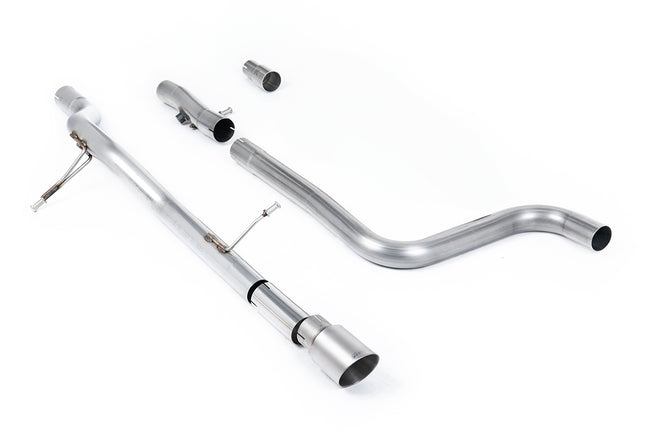Milltek cat-back udstødning til Ford Fiesta Mk8 1.0T EcoBoost ST-Line 3 & 5 dørs (155ps Hybrid OPF/GPF Models kun, ikke-resoneret