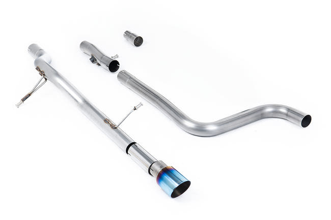 Milltek cat-back udstødning til Ford Fiesta Mk8 1.0T EcoBoost ST-Line 3 & 5 dørs (155ps Hybrid OPF/GPF Models kun, ikke-resoneret
