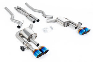 Milltek cat-back udstødning til Ford Mustang 5.0 V8 Mach 1 (Fastback), tips i brændt titanium – billede 4
