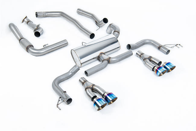 Milltek cat-back udstødning til Honda Civic Type R FK2 turbo 2.0 liter i-VTEC, race