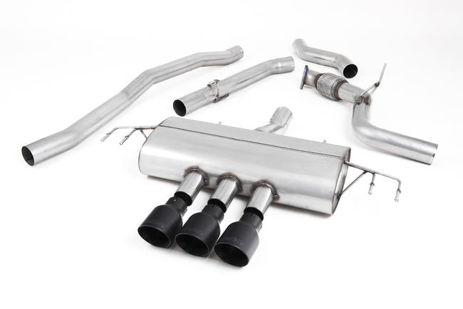 Milltek cat-back udstødning til Honda Civic Type R FK8 2.0 i-VTEC, race, sorte tips – billede 2