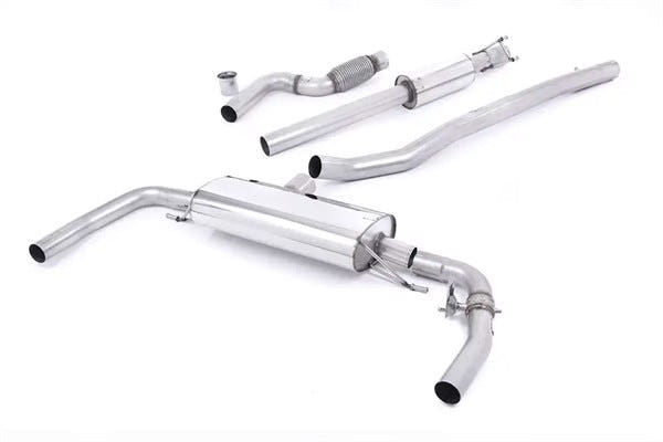 Milltek cat-back udstødning til Mercedes CLA-klasse CLA45 AMG 2.0 Turbo, resoneret