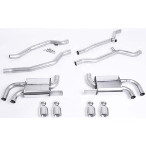 Milltek Cat-Back udstødning – Porsche Cayenne 958 Turbo 4.8 V8 – ikke-resoneret – produktbillede 8