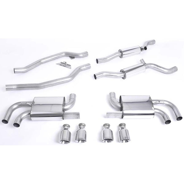 Milltek cat-back udstødning til Porsche Cayenne 958 Turbo 4.8 V8, resoneret – billede 2