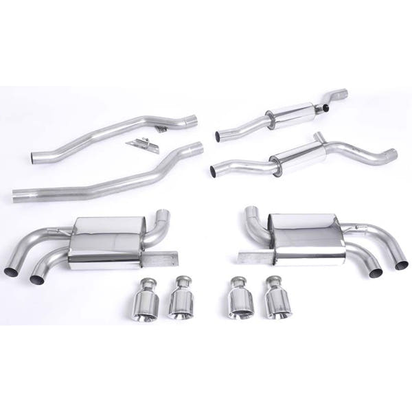 Milltek cat-back udstødning til Porsche Cayenne 958 Turbo 4.8 V8, resoneret – billede 2