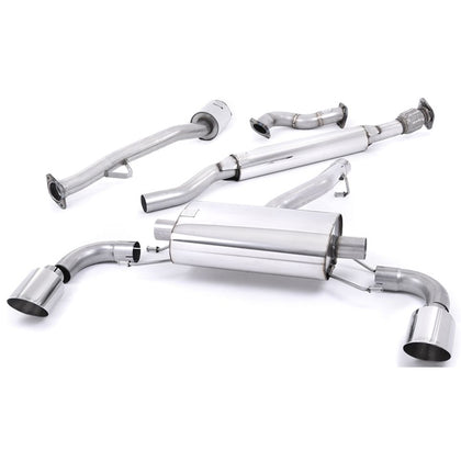 Milltek cat-back udstødning til Subaru BRZ 2.0-liter, resoneret, polerede tips – billede 8