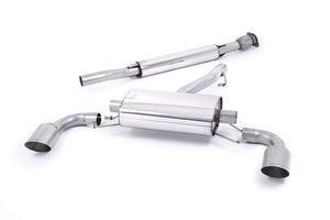 Milltek cat-back udstødning til Subaru BRZ 2.0-liter, resoneret, tips i børstet titanium