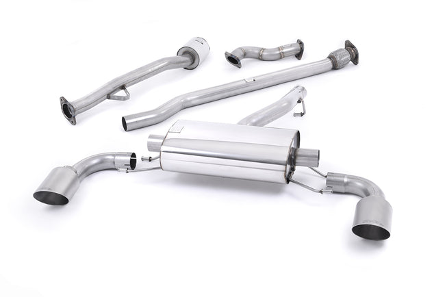 Milltek cat-back udstødning til Toyota GT86 2.0 liter, ikke-resoneret, tips i børstet titanium – billede 4