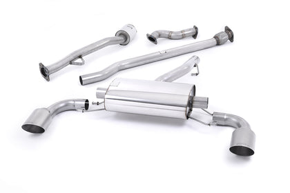 Milltek cat-back udstødning til Subaru BRZ 2.0-liter, ikke-resoneret, tips i børstet titanium – billede 4